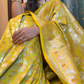 Mustard Kimkhwab Banarsi Saree